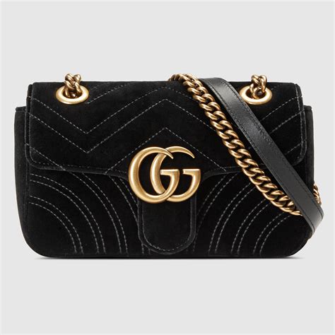 gucci marmont velvet small shoulder bag|gucci marmont price increase.